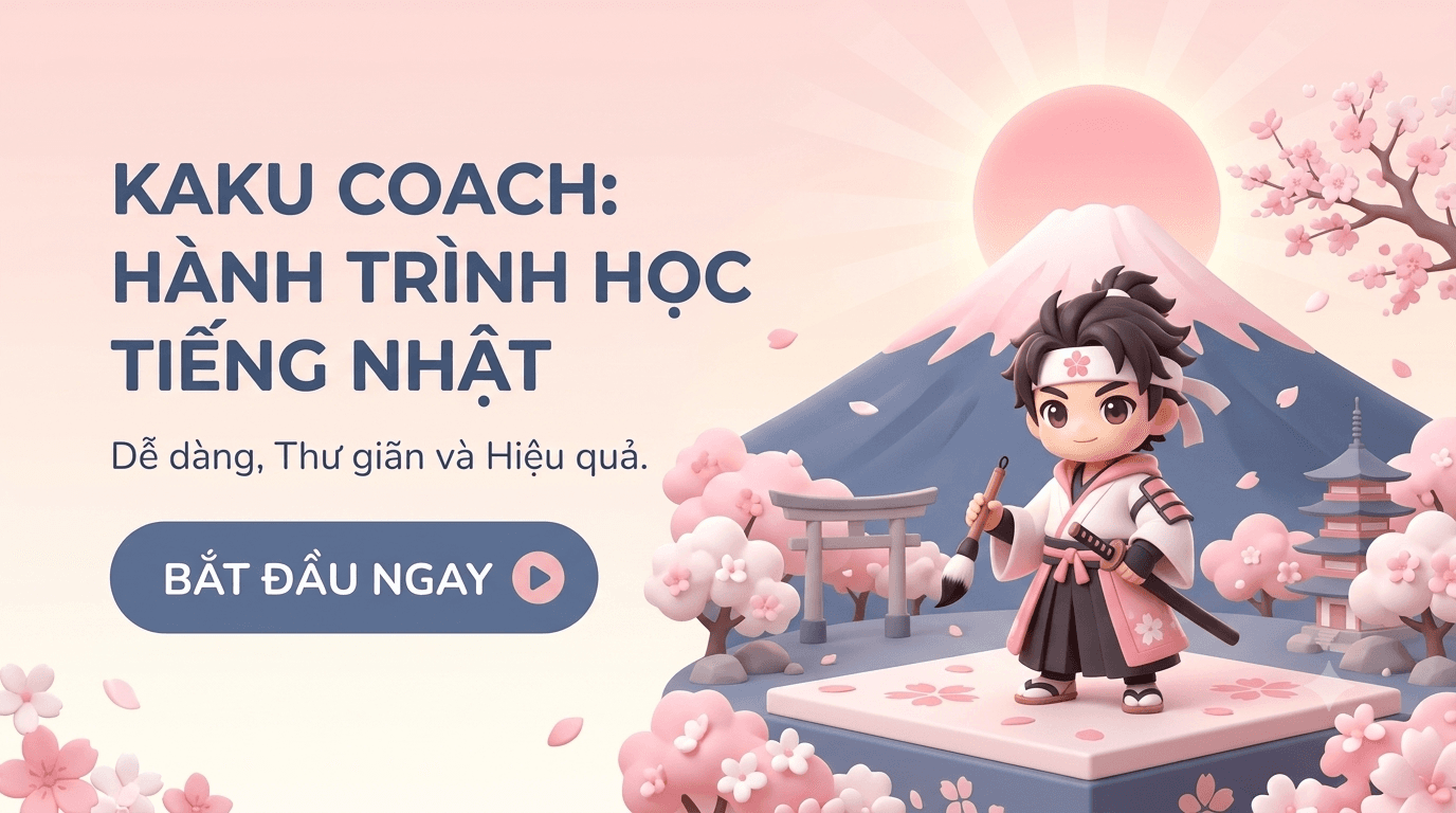 Kaku Coach — hành trình học tiếng Nhật: dễ dàng, thư giãn và hiệu quả